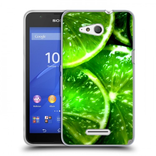 Дизайнерский пластиковый чехол для Sony Xperia E4g Лайм