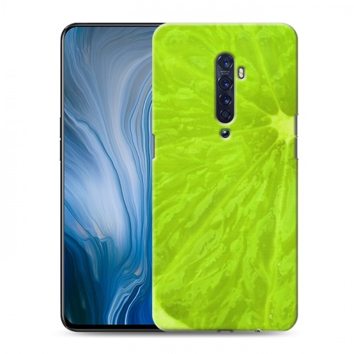 Дизайнерский пластиковый чехол для OPPO Reno2 Z Лайм