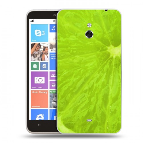 Дизайнерский пластиковый чехол для Nokia Lumia 1320 Лайм