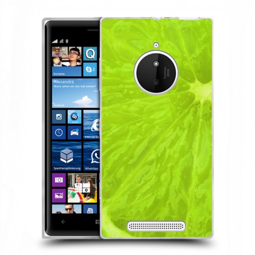 Дизайнерский пластиковый чехол для Nokia Lumia 830 Лайм