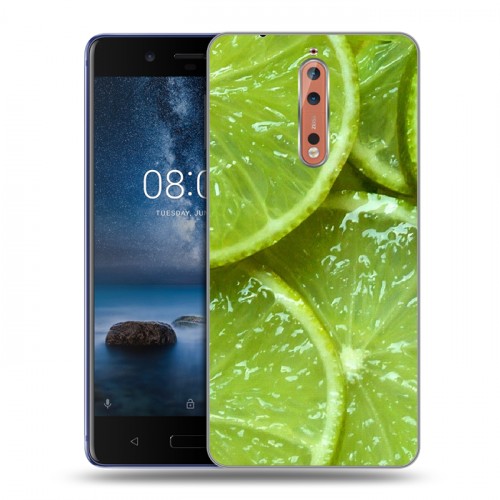 Дизайнерский пластиковый чехол для Nokia 8 Лайм