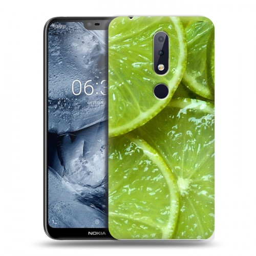 Дизайнерский пластиковый чехол для Nokia 6.1 Plus Лайм