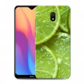 Дизайнерский силиконовый с усиленными углами чехол для Xiaomi RedMi 8A Лайм