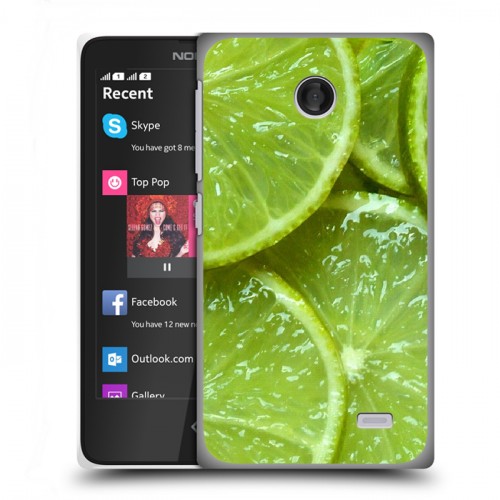 Дизайнерский пластиковый чехол для Nokia X Лайм