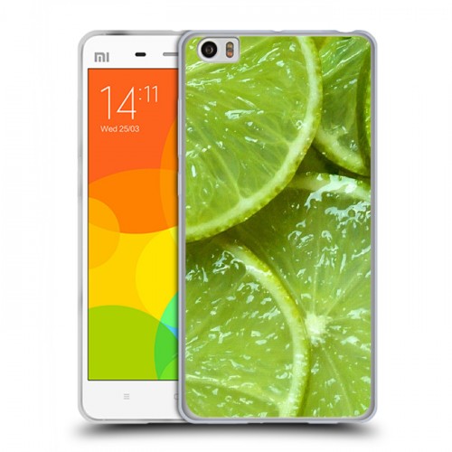 Дизайнерский силиконовый чехол для Xiaomi Mi Note Лайм