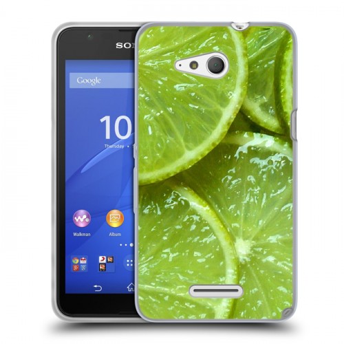 Дизайнерский пластиковый чехол для Sony Xperia E4g Лайм