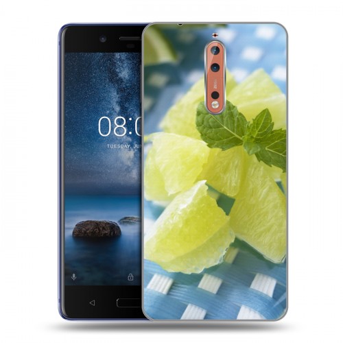 Дизайнерский пластиковый чехол для Nokia 8 Лайм