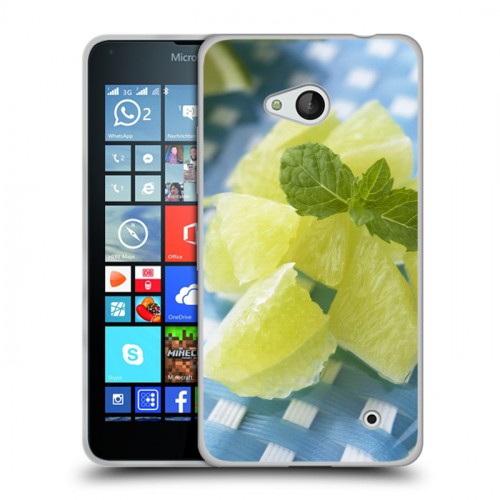 Дизайнерский пластиковый чехол для Microsoft Lumia 640 Лайм