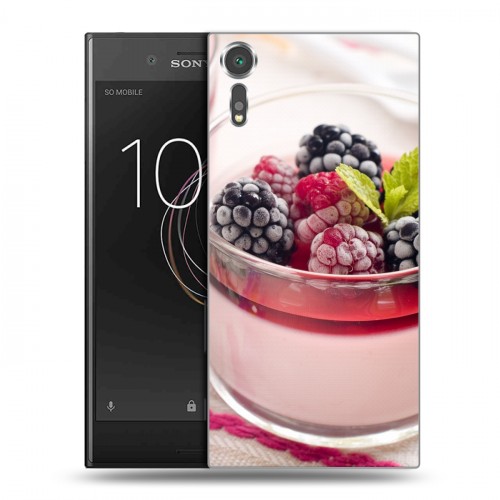 Дизайнерский пластиковый чехол для Sony Xperia XZs Малина