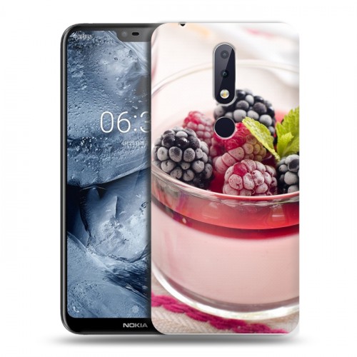 Дизайнерский силиконовый чехол для Nokia 6.1 Plus Малина