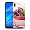 Дизайнерский пластиковый чехол для Huawei Y6 (2019) Малина