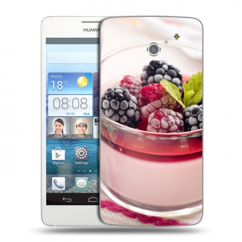 Дизайнерский пластиковый чехол для Huawei Ascend D2 Малина