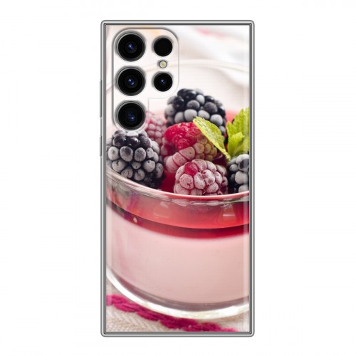 Дизайнерский пластиковый чехол для Samsung Galaxy S24 Ultra Малина