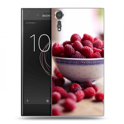 Дизайнерский пластиковый чехол для Sony Xperia XZs Малина