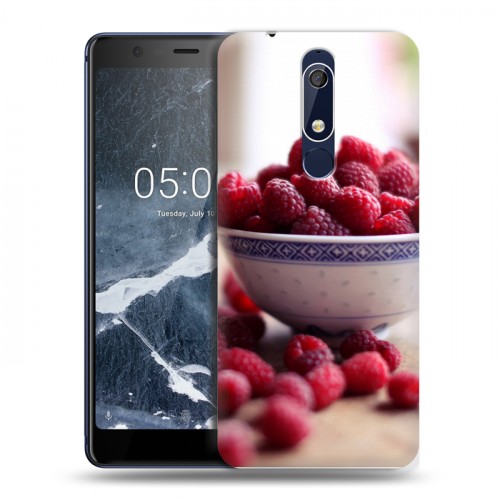 Дизайнерский пластиковый чехол для Nokia 5.1 Малина