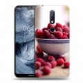 Дизайнерский пластиковый чехол для Nokia 6.1 Plus Малина