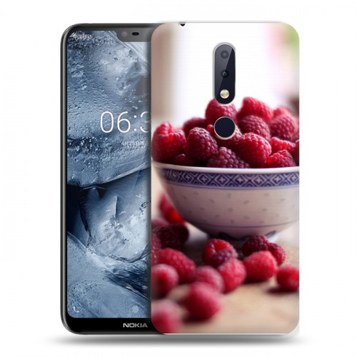 Дизайнерский пластиковый чехол для Nokia 6.1 Plus Малина