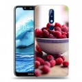 Дизайнерский силиконовый чехол для Nokia 5.1 Plus Малина