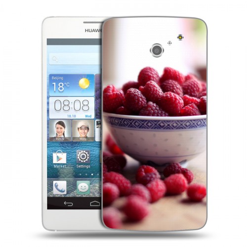 Дизайнерский пластиковый чехол для Huawei Ascend D2 Малина