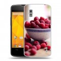 Дизайнерский пластиковый чехол для LG Google Nexus 4 Малина