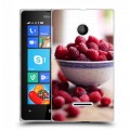 Дизайнерский пластиковый чехол для Microsoft Lumia 435 Малина