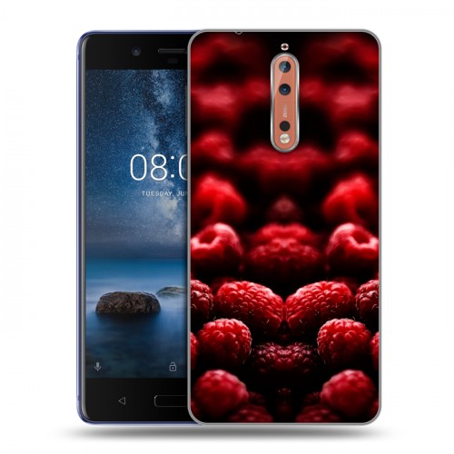 Дизайнерский пластиковый чехол для Nokia 8 Малина