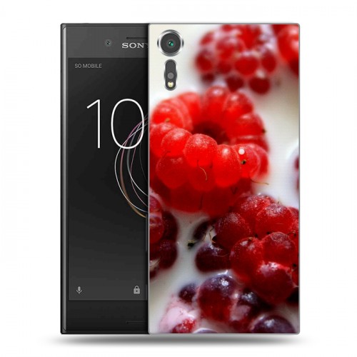 Дизайнерский пластиковый чехол для Sony Xperia XZs Малина