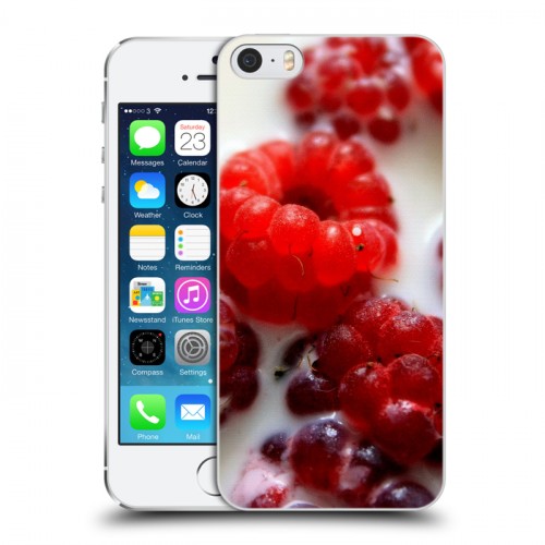 Дизайнерский пластиковый чехол для Iphone 5s Малина