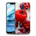 Дизайнерский пластиковый чехол для Nokia 5.1 Plus Малина