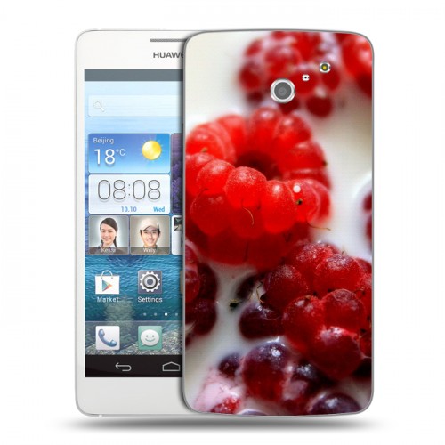 Дизайнерский пластиковый чехол для Huawei Ascend D2 Малина