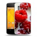 Дизайнерский пластиковый чехол для LG Google Nexus 4 Малина