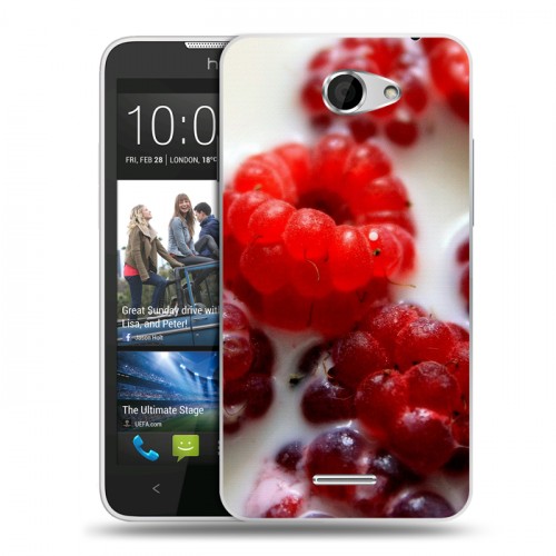 Дизайнерский пластиковый чехол для HTC Desire 516 Малина
