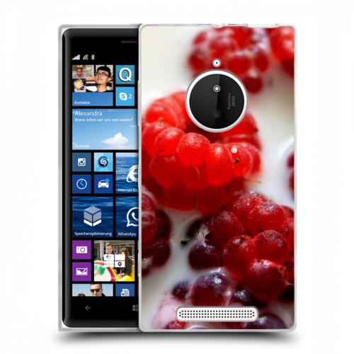 Дизайнерский пластиковый чехол для Nokia Lumia 830 Малина