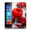 Дизайнерский пластиковый чехол для Microsoft Lumia 435 Малина