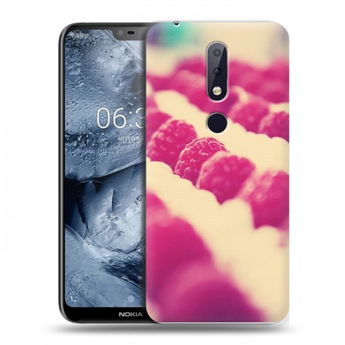 Дизайнерский пластиковый чехол для Nokia 6.1 Plus Малина