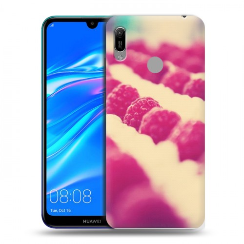 Дизайнерский пластиковый чехол для Huawei Y6 (2019) Малина