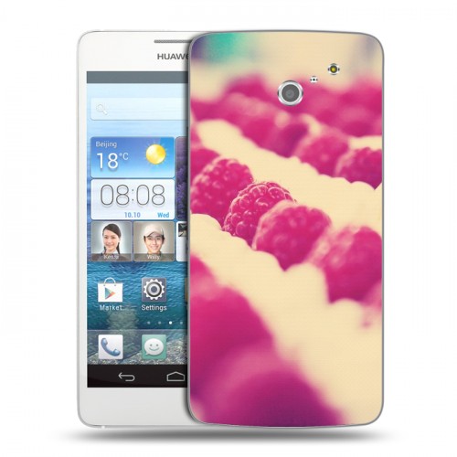 Дизайнерский пластиковый чехол для Huawei Ascend D2 Малина