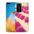 Дизайнерский пластиковый чехол для Huawei P40 Pro Малина