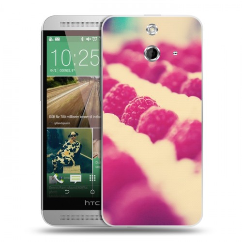 Дизайнерский пластиковый чехол для HTC One E8 Малина