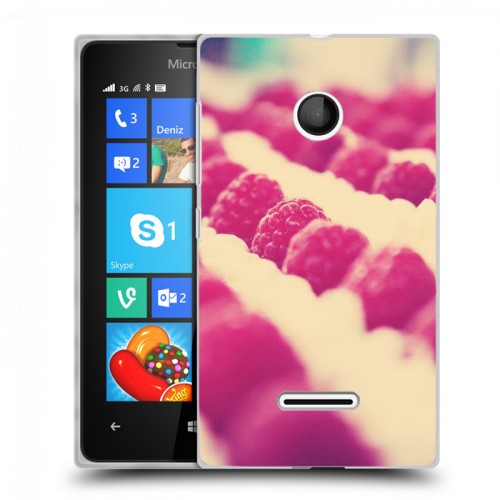 Дизайнерский пластиковый чехол для Microsoft Lumia 435 Малина