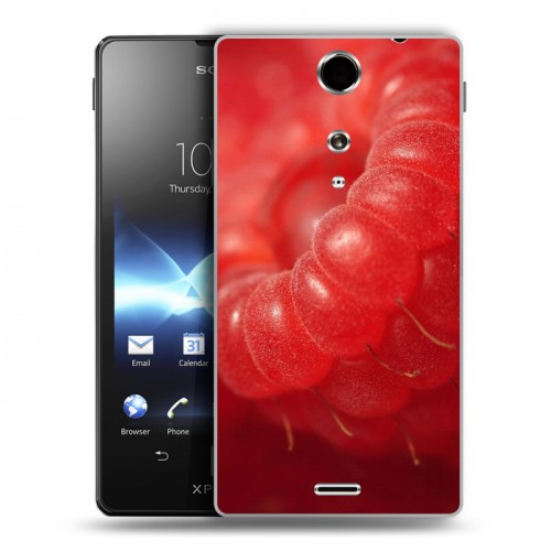 Дизайнерский пластиковый чехол для Sony Xperia TX Малина