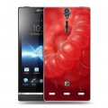 Дизайнерский пластиковый чехол для Sony Xperia S Малина