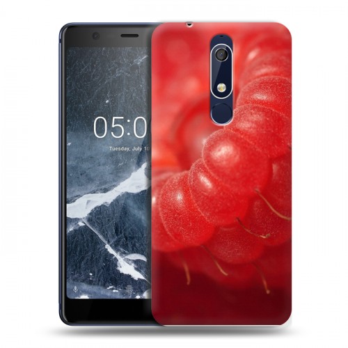 Дизайнерский пластиковый чехол для Nokia 5.1 Малина