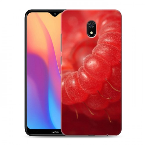 Дизайнерский силиконовый с усиленными углами чехол для Xiaomi RedMi 8A Малина