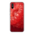 Дизайнерский силиконовый с усиленными углами чехол для Xiaomi RedMi 9A Малина