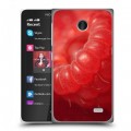 Дизайнерский пластиковый чехол для Nokia X Малина