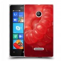 Дизайнерский пластиковый чехол для Microsoft Lumia 435 Малина