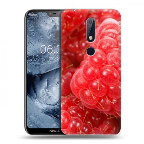 Дизайнерский силиконовый чехол для Nokia 6.1 Plus Малина