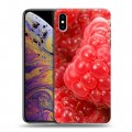 Дизайнерский силиконовый чехол для Iphone Xs Max Малина