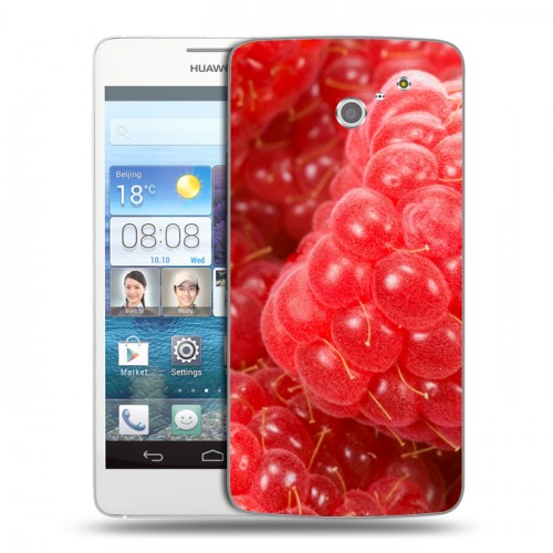 Дизайнерский пластиковый чехол для Huawei Ascend D2 Малина